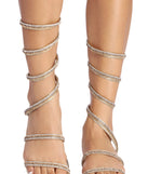 Glitz In Rhinestones Chrome Sandals