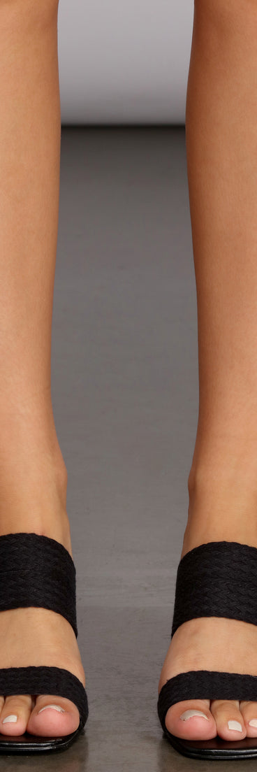 Espadrille Woven Mules