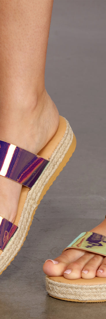 Superb Woven Platform Sandals