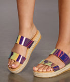 Superb Woven Platform Sandals