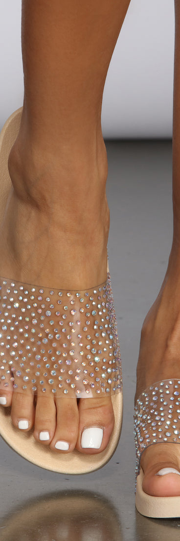 Goody Two Shoes Rhinestone Slides