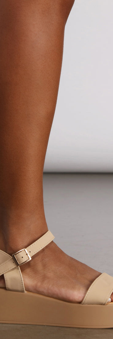 Standing Tall Flat Platform Sandals are chic ladies' shoes to complete your best 2023 outfits. They come in a variety of trendy women's shoe styles like platforms and dressy low-heels, & are available in wide widths for better comfort.