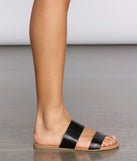 Step Into Simplicity Slide Sandals is a trendy pick to create 2023 concert outfits, festival dresses, outfits for raves, or to complete your best party outfits or clubwear!