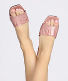 Peep The Pedi Square Toe Croc Sandals are chic ladies' shoes to complete your best 2023 outfits. They come in a variety of trendy women's shoe styles like platforms and dressy low-heels, & are available in wide widths for better comfort.