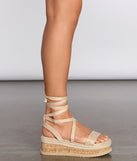 Layin' Low Platform Espadrille Sandals is a trendy pick to create 2023 concert outfits, festival dresses, outfits for raves, or to complete your best party outfits or clubwear!