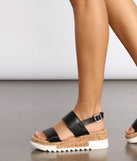 Just In Time Faux Leather Platform Sandals are chic ladies' shoes to complete your best 2023 outfits. They come in a variety of trendy women's shoe styles like platforms and dressy low-heels, & are available in wide widths for better comfort.