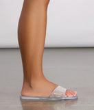 Rhinestone Jelly Slides are chic ladies' shoes to complete your best 2023 outfits. They come in a variety of trendy women's shoe styles like platforms and dressy low-heels, & are available in wide widths for better comfort.
