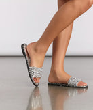 Rhinestone and Gemstone Studded Slides are chic ladies' shoes to complete your best 2023 outfits. They come in a variety of trendy women's shoe styles like platforms and dressy low-heels, & are available in wide widths for better comfort.