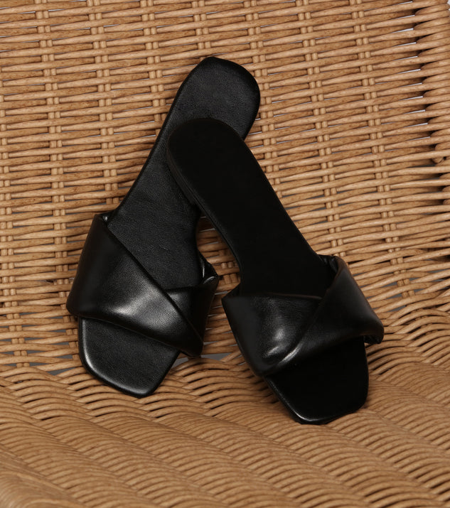 On Point Faux Leather Sandals are chic ladies' shoes to complete your best 2023 outfits. They come in a variety of trendy women's shoe styles like platforms and dressy low-heels, & are available in wide widths for better comfort.