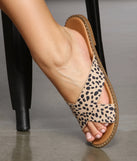 Chic Cross-strap Cheetah Sandals are chic ladies' shoes to complete your best 2023 outfits. They come in a variety of trendy women's shoe styles like platforms and dressy low-heels, & are available in wide widths for better comfort.