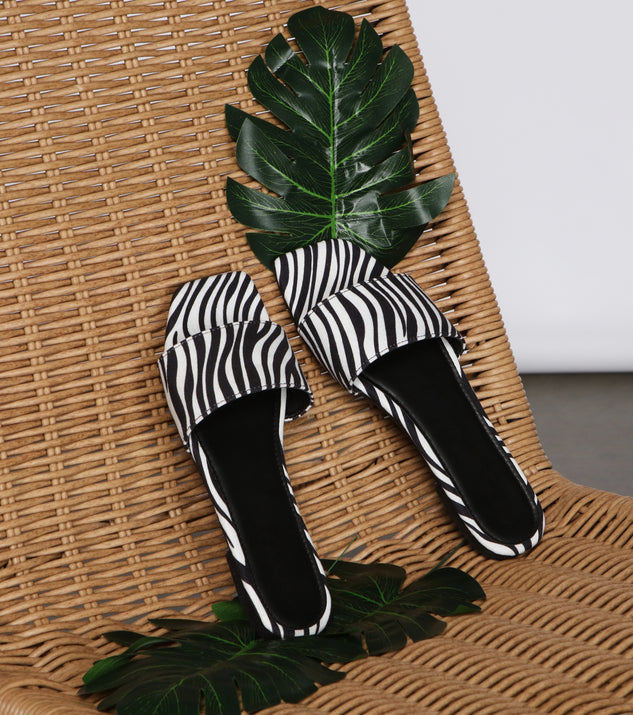 Keep It Trendy Zebra Print Sandals | Windsor