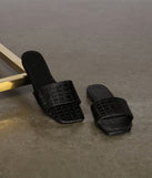 Always Chic Croc-Embossed Sandals are chic ladies' shoes to complete your best 2023 outfits. They come in a variety of trendy women's shoe styles like platforms and dressy low-heels, & are available in wide widths for better comfort.