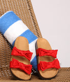 Stylish Stunner Double Strap Bow Sandals are chic ladies' shoes to complete your best 2023 outfits. They come in a variety of trendy women's shoe styles like platforms and dressy low-heels, & are available in wide widths for better comfort.