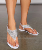 Rhinestone Embellished Jelly Sandals are chic ladies' shoes to complete your best 2023 outfits. They come in a variety of trendy women's shoe styles like platforms and dressy low-heels, & are available in wide widths for better comfort.