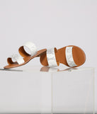 Fierce And Glam Vibes Slip-On Sandals are chic ladies' shoes to complete your best 2023 outfits. They come in a variety of trendy women's shoe styles like platforms and dressy low-heels, & are available in wide widths for better comfort.