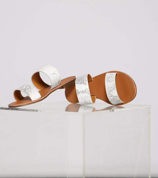 Fierce And Glam Vibes Slip-On Sandals are chic ladies' shoes to complete your best 2023 outfits. They come in a variety of trendy women's shoe styles like platforms and dressy low-heels, & are available in wide widths for better comfort.