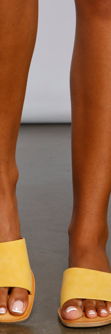 It's Casual Nubuck Slip On Sandals are chic ladies' shoes to complete your best 2023 outfits. They come in a variety of trendy women's shoe styles like platforms and dressy low-heels, & are available in wide widths for better comfort.