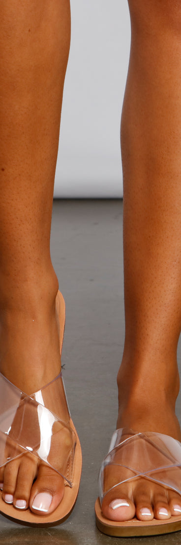 Criss Cross Chic PVC Sandals are chic ladies' shoes to complete your best 2023 outfits. They come in a variety of trendy women's shoe styles like platforms and dressy low-heels, & are available in wide widths for better comfort.