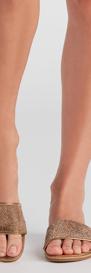 Summertime Sparkle Rhinestone Sandals are chic ladies' shoes to complete your best 2023 outfits. They come in a variety of trendy women's shoe styles like platforms and dressy low-heels, & are available in wide widths for better comfort.