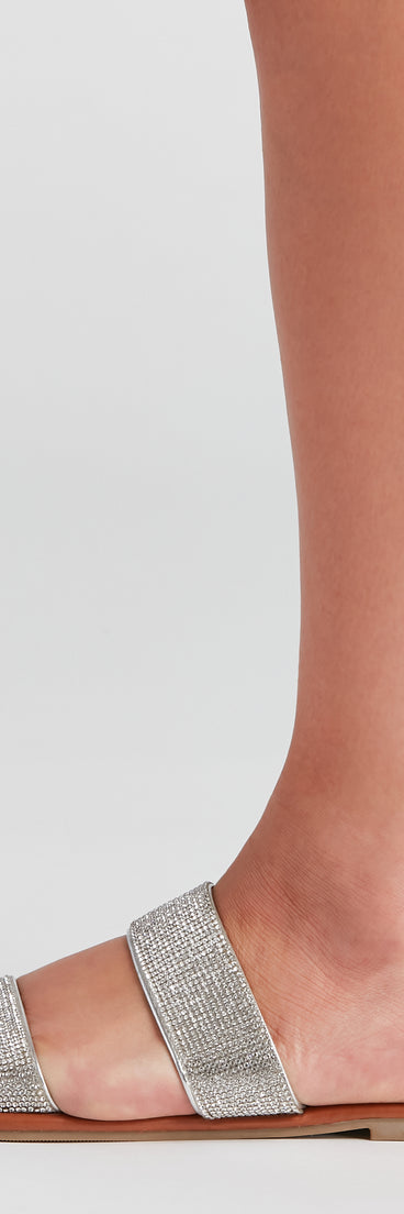 Eyes On Glam Rhinestone Strap Sandals are chic ladies' shoes to complete your best 2023 outfits. They come in a variety of trendy women's shoe styles like platforms and dressy low-heels, & are available in wide widths for better comfort.