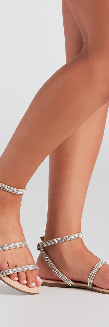 Sparkle All Day Rhinestone Sandals are chic ladies' shoes to complete your best 2023 outfits. They come in a variety of trendy women's shoe styles like platforms and dressy low-heels, & are available in wide widths for better comfort.