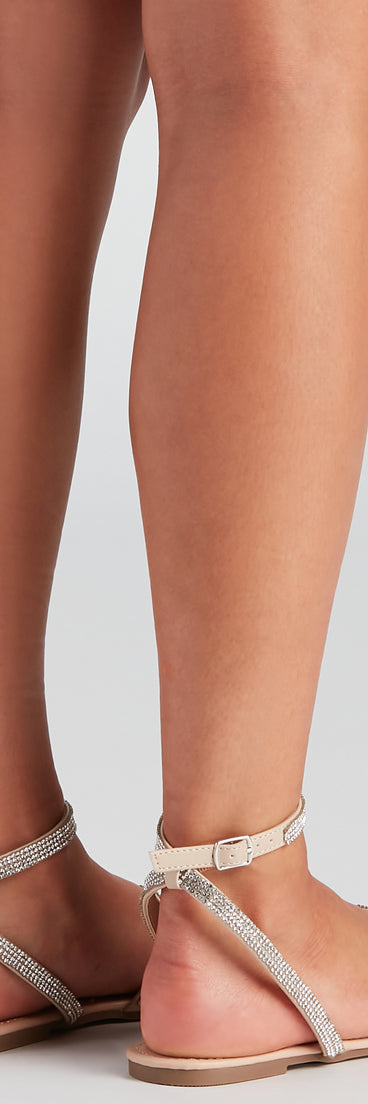 Sparkle All Day Rhinestone Sandals are chic ladies' shoes to complete your best 2023 outfits. They come in a variety of trendy women's shoe styles like platforms and dressy low-heels, & are available in wide widths for better comfort.