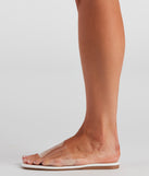 All Clear PVC Square Toe Sandals are chic ladies' shoes to complete your best 2023 outfits. They come in a variety of trendy women's shoe styles like platforms and dressy low-heels, & are available in wide widths for better comfort.