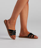 Minimalistic Chic PU Woven Sandals are chic ladies' shoes to complete your best 2023 outfits. They come in a variety of trendy women's shoe styles like platforms and dressy low-heels, & are available in wide widths for better comfort.