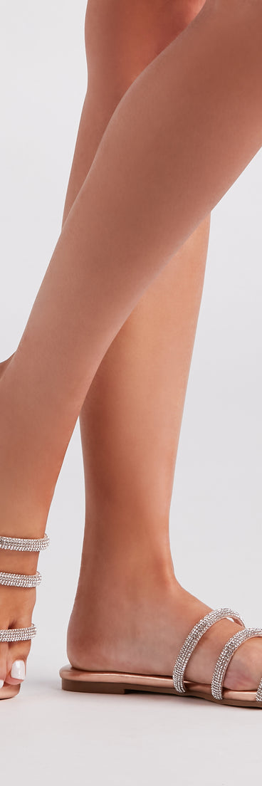 Casual Glam Rhinestone Chrome Sandals are chic ladies' shoes to complete your best 2023 outfits. They come in a variety of trendy women's shoe styles like platforms and dressy low-heels, & are available in wide widths for better comfort.