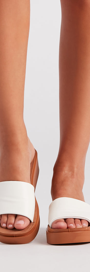 Coastal Babe Slip-On Wedge Sandals are chic ladies' shoes to complete your best 2023 outfits. They come in a variety of trendy women's shoe styles like platforms and dressy low-heels, & are available in wide widths for better comfort.