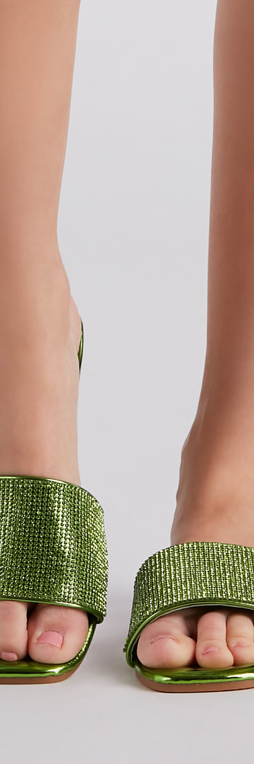 Magic In Metallic Rhinestone Sandals are chic ladies' shoes to complete your best 2023 outfits. They come in a variety of trendy women's shoe styles like platforms and dressy low-heels, & are available in wide widths for better comfort.