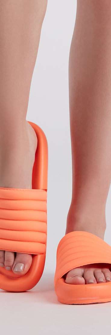 Slip Into Comfort Puff Slide Sandals are chic ladies' shoes to complete your best 2023 outfits. They come in a variety of trendy women's shoe styles like platforms and dressy low-heels, & are available in wide widths for better comfort.