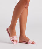 Precious In Faux Pearl Flat Sandals are chic ladies' shoes to complete your best 2023 outfits. They come in a variety of trendy women's shoe styles like platforms and dressy low-heels, & are available in wide widths for better comfort.