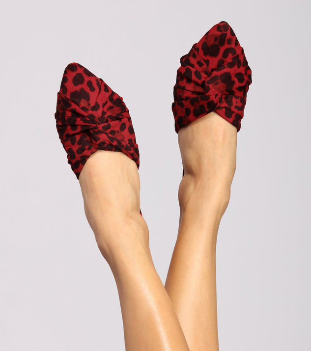 Knotted Leopard Print Mules for 2022 festival outfits, festival dress, outfits for raves, concert outfits, and/or club outfits