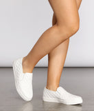 Busy Days Quilted Faux Leather Sneakers are chic ladies' shoes to complete your best 2023 outfits. They come in a variety of trendy women's shoe styles like platforms and dressy low-heels, & are available in wide widths for better comfort.