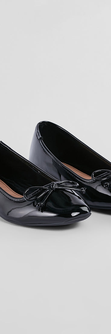 Polished Style Patent Leather Ballet Flats
