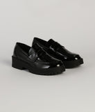 Breaking Routine Patent Leather Lug Loafers