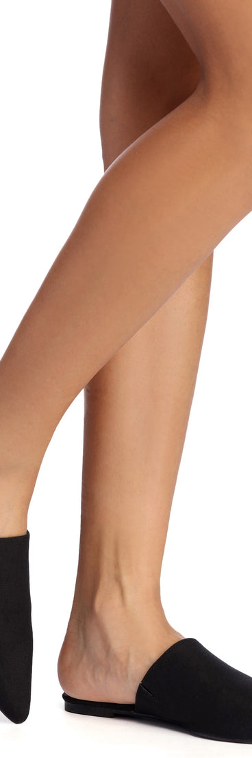 Chic Canvas Slide On Flats