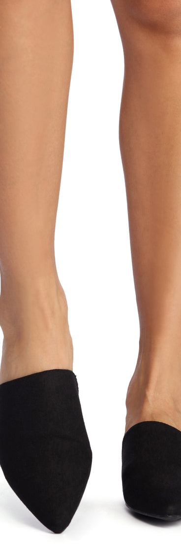 Chic Canvas Slide On Flats