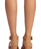 Wide Fit Strap Wedge Sandals