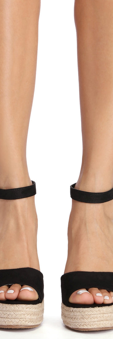 Step Up Espadrille Wedges