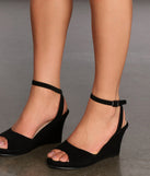 Take A Stroll Peep-Toe Wedges are chic ladies' shoes to complete your best 2023 outfits. They come in a variety of trendy women's shoe styles like platforms and dressy low-heels, & are available in wide widths for better comfort.
