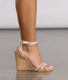 Sassy PVC Strap Cork Wedges are chic ladies' shoes to complete your best 2023 outfits. They come in a variety of trendy women's shoe styles like platforms and dressy low-heels, & are available in wide widths for better comfort.