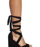 Faux Suede Sophistication Wedge Heels