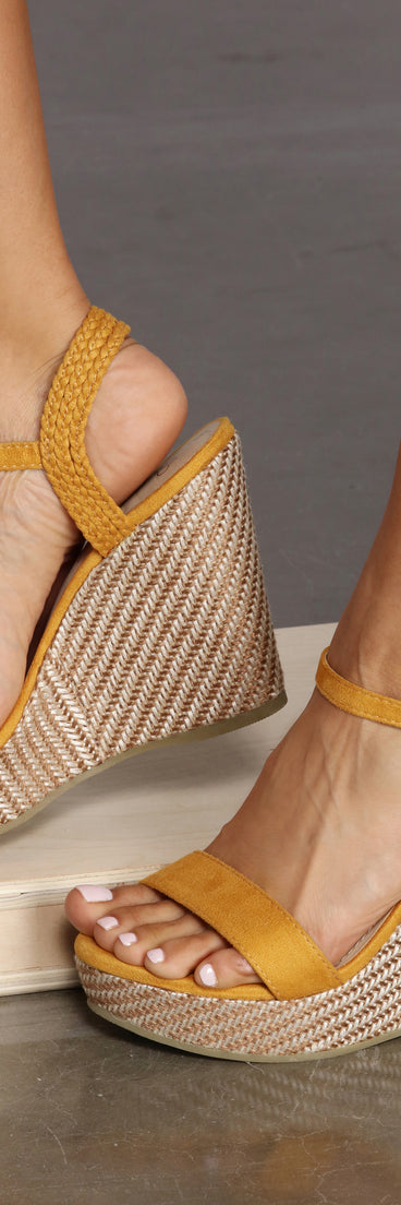 Walking On Sunshine Espadrille Heels