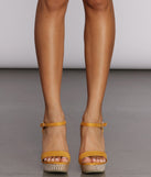 Walking On Sunshine Espadrille Heels