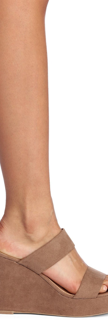 It Takes Two Band Wedge Heels