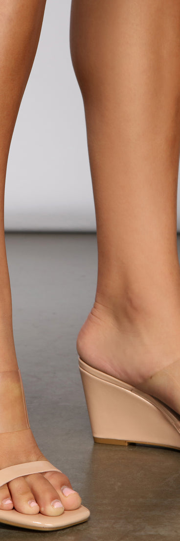 Elevated Glam Faux Leather Wedges are chic ladies' shoes to complete your best 2023 outfits. They come in a variety of trendy women's shoe styles like platforms and dressy low-heels, & are available in wide widths for better comfort.