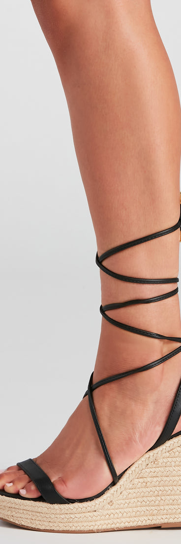 Spring Picnic Lace-Up Espadrille Wedges are chic ladies' shoes to complete your best 2023 outfits. They come in a variety of trendy women's shoe styles like platforms and dressy low-heels, & are available in wide widths for better comfort.