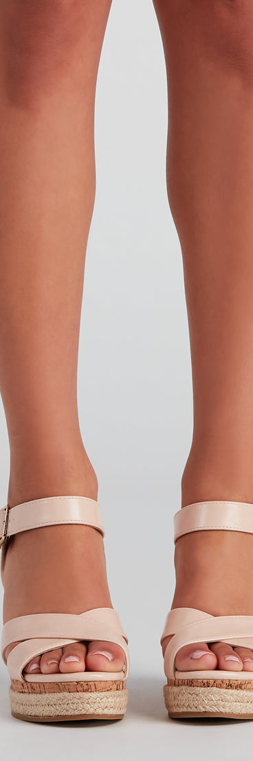 Gone On Vacay Espadrille Cork Wedges are chic ladies' shoes to complete your best 2023 outfits. They come in a variety of trendy women's shoe styles like platforms and dressy low-heels, & are available in wide widths for better comfort.